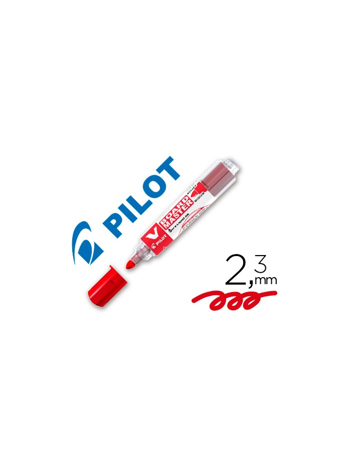 Rotulador pilot v board master para pizarra blanca rojo tinta liquida trazo 2,3mm Rotulador pilot v board master para pizarra blanca rojo tinta liquida trazo 2,3mm