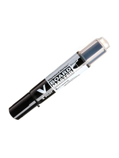 Rotulador pilot v board master para pizarra blanca negro tinta liquida trazo 2,3mm