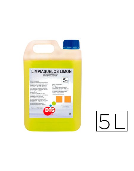 Limpiasuelos aroma limon garrafa de 5 litros