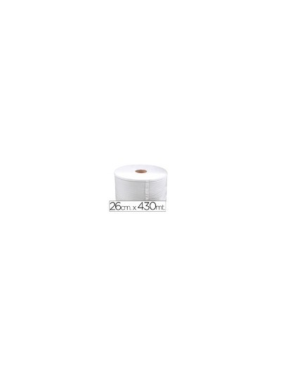 Papel secamanos industrial 26 cms de ancho x 400 mts aprox diametro 33,5 cm para el dispensador 46826