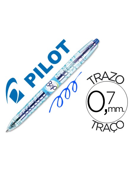 Boligrafo pilot gel b2p azul