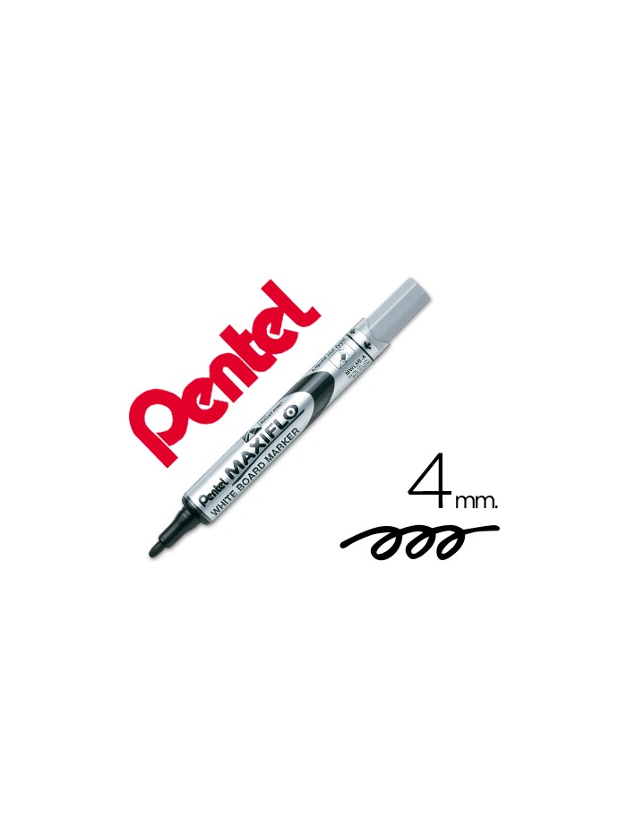 Rotulador maxiflo pentel para pizarra blanca color negro Rotulador maxiflo pentel para pizarra blanca color negro