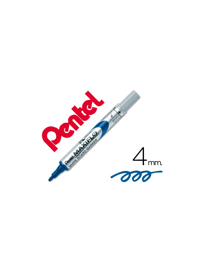 Rotulador maxiflo pentel para pizarra blanca color azul Rotulador maxiflo pentel para pizarra blanca color azul