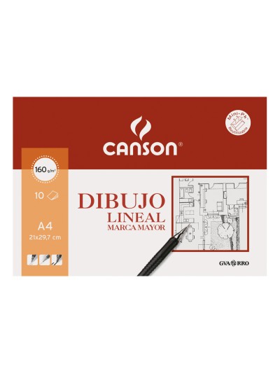 Papel dibujo marca mayor 160gr din a4 minipack de 10 hojas