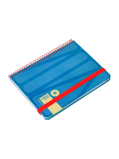 Agenda espiral antartik bold a6 2025 semana vista color azul papel 80 gr