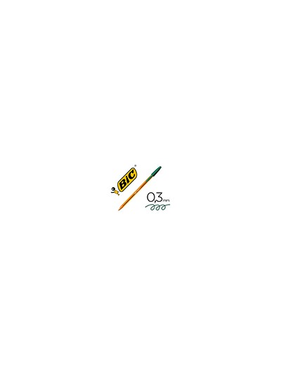 Boligrafo bic cristal punta fina verde