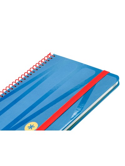 Agenda espiral antartik bold a6 2025 semana vista color azul papel 80 gr