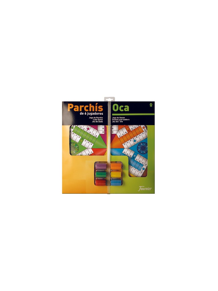 Parchis con oca tablero grande 6 jugadores 41x40x4,7 cm Parchis con oca tablero grande 6 jugadores 41x40x4,7 cm