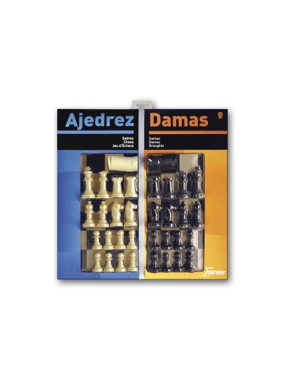 Ajedrez con damas tablero grande 41x40x4,6 cm