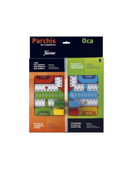 Parchis con oca tablero pequeño 42,5x33x4,45 cm