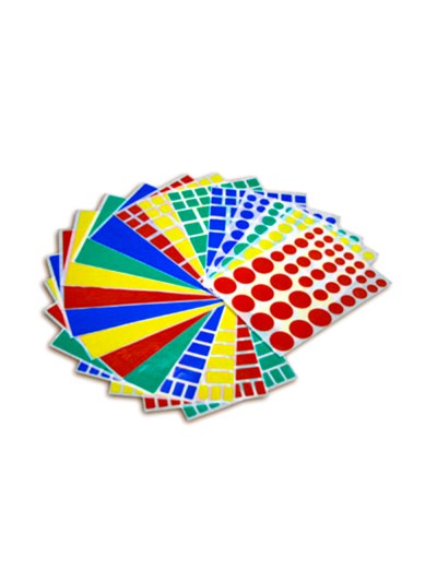 Gomets figuras geometricas 994 bolsa con 12 hojas