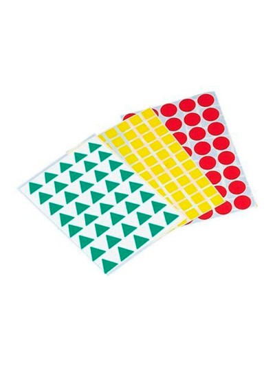 Gomets figuras geometricas 994 bolsa con 12 hojas