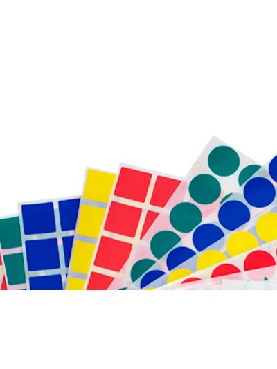 Gomets figuras geometricas 994 bolsa con 12 hojas
