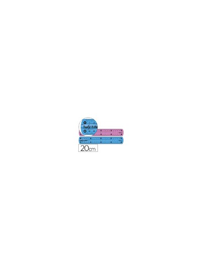 Regla maped plastico flexible 20 cm colores surtidos