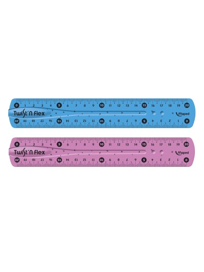 Regla maped plastico flexible 20 cm colores surtidos