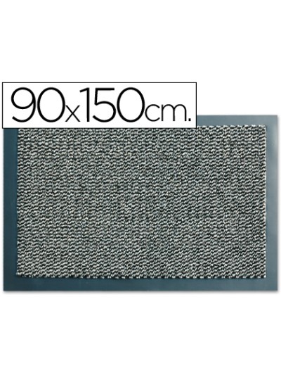Alfombra fast-paperflow antipolvo lavable gris 90x150 cm