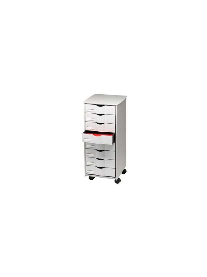 Mueble auxiliar paperflow para oficina 8 cajones en color gris 5x825x382 71,5x31,6x34,3 cm Mueble auxiliar paperflow para oficina 8 cajones en color gris 5x825x382 71,5x31,6x34,3 cm