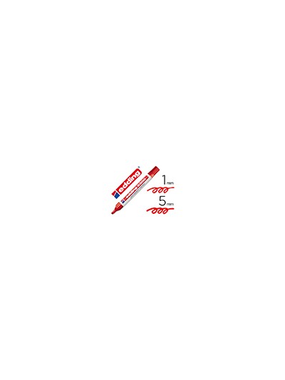 Rotulador edding marcador 3300 n.2 rojo punta biselada recargable