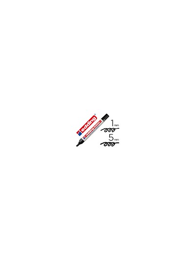 Rotulador edding marcador 3300 n.1 negro punta biselada recargable