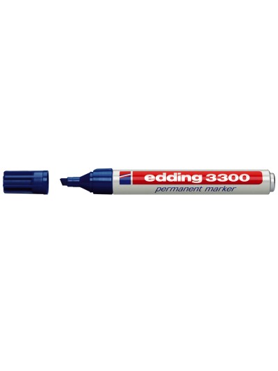 Rotulador edding marcador 3300 n.3 azul punta biselada recargable