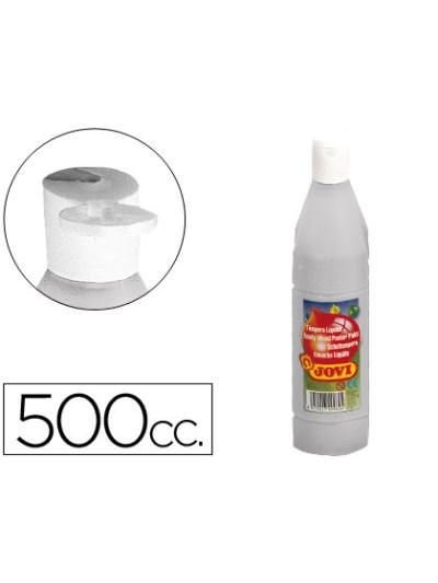 Tempera liquida jovi escolar 500 ml plata