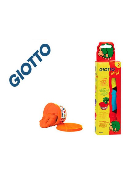 Pasta para modelar giotto bebe pack 3 colores surtidos dermatologicamente testada