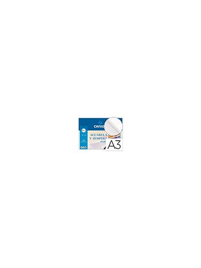 Papel acuarela basik canson din a3 370 gr pack de 6 hojas