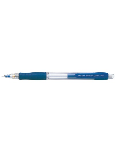 Portaminas pilot super grip azul 0,5 mm sujecion de caucho