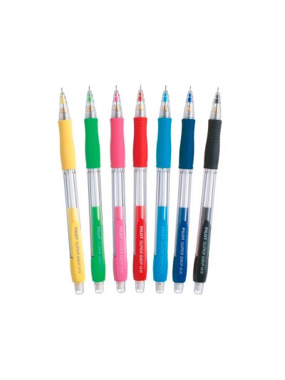 Portaminas pilot super grip azul 0,5 mm sujecion de caucho