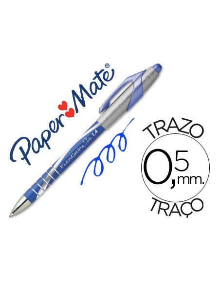 Boligrafo flexgrip elite retractil azul