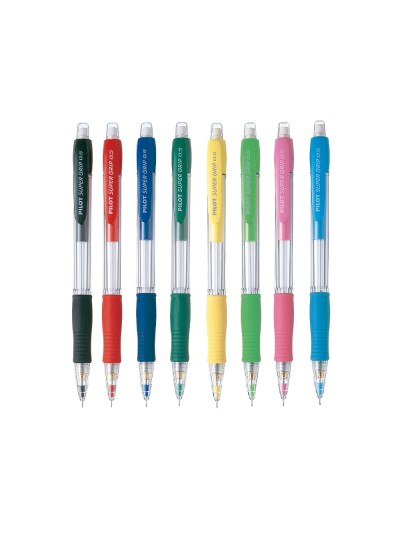Portaminas pilot super grip negro 0,5 mm sujecion de caucho