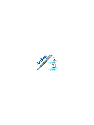 Rotulador artline fluorescente ek-640 azul punta biselada