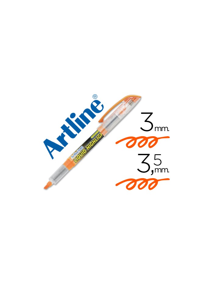 Rotulador artline fluorescente ek-640 naranja punta biselada Rotulador artline fluorescente ek-640 naranja punta biselada