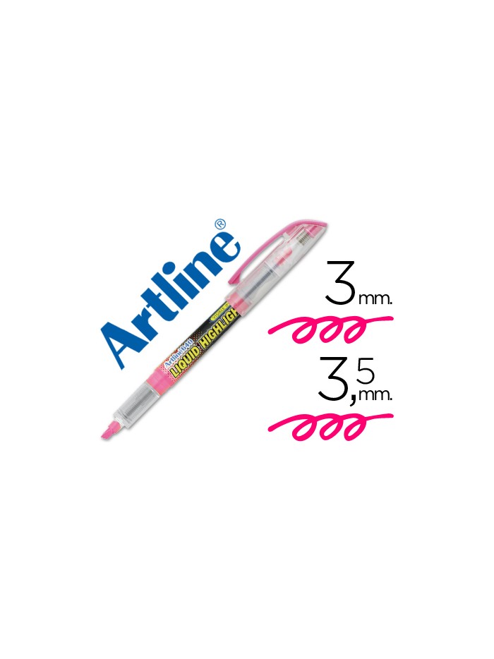Rotulador artline fluorescente ek-640 rosa punta biselada Rotulador artline fluorescente ek-640 rosa punta biselada