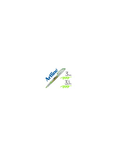Rotulador artline fluorescente ek-640 verde punta biselada