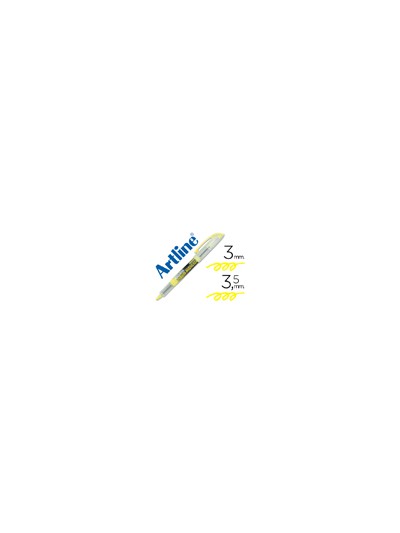 Rotulador artline fluorescente ek-640 amarillo punta biselada