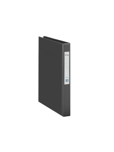 Carpeta 2 anillas 40 mm plastico pardo folio negro