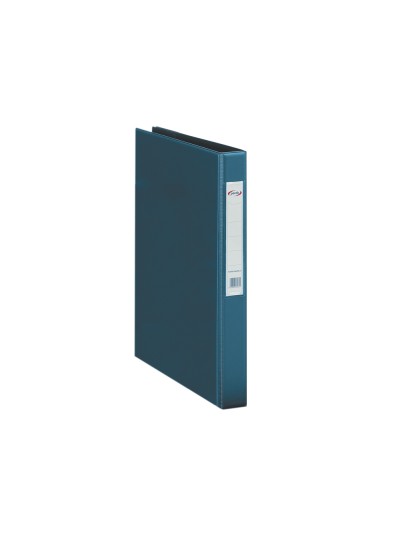 Carpeta 2 anillas 40 mm plastico pardo folio azul
