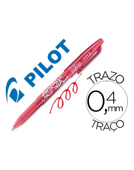 Boligrafo pilot frixion borrable rojo