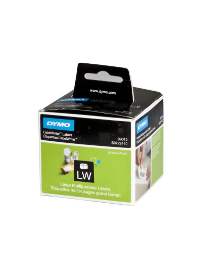 Etiqueta adhesiva dymo 99015 -tamaño 70x54 mm para impresora 400 320 etiquetas uso diskette