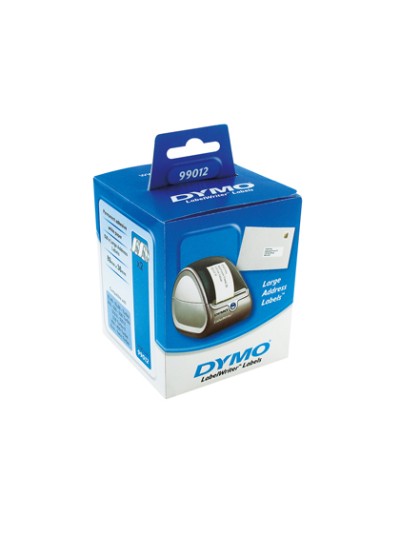 Etiqueta adhesiva dymo 99012 -tamaño 89x36 mm para impresora 400 260 etiquetas uso direcciones papel c/2