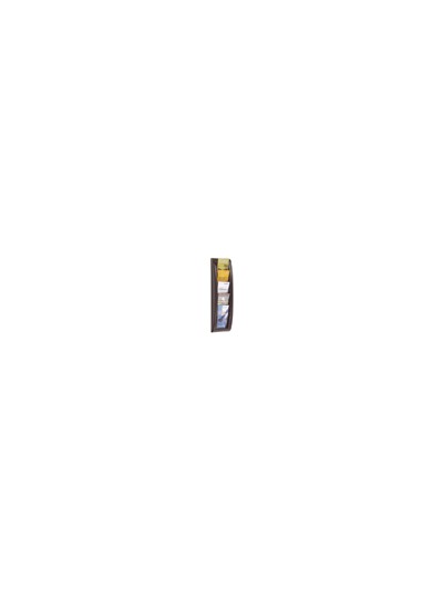 Expositor mural paperflow postales a6 negro 5 casillas 650x181x95 mm