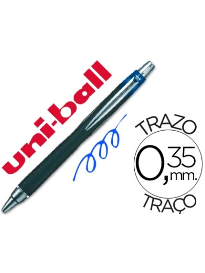 Boligrafo uni-ball jetstream sxn-210 retractil tinta hibrida color azul