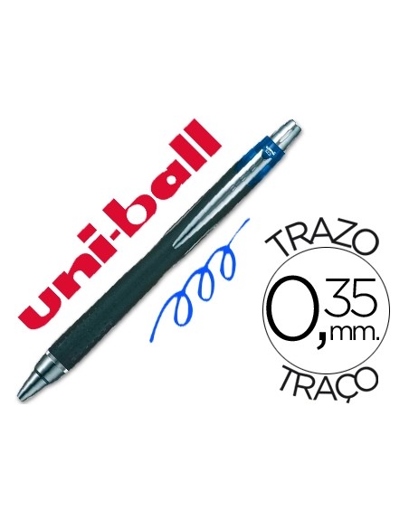 Boligrafo uni-ball jetstream sxn-210 retractil tinta hibrida color azul