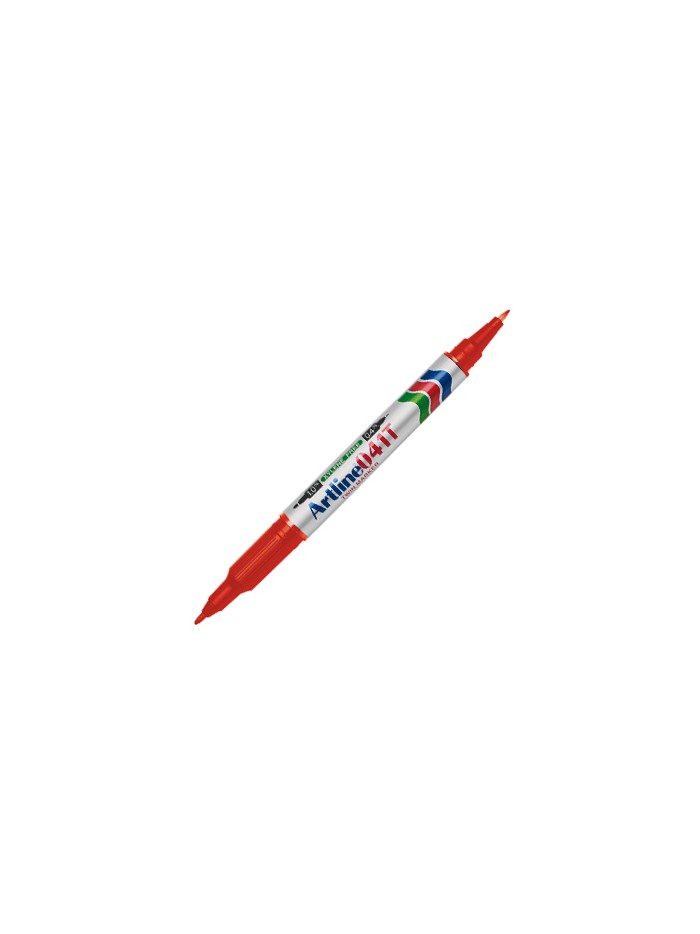 Rotulador artline marcador permanente ek-041t rojo doble punta 0.4 y 1.0 mm Rotulador artline marcador permanente ek-041t rojo doble punta 0.4 y 1.0 mm