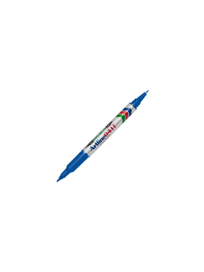 Rotulador artline marcador permanente ek-041t azul doble punta 0.4 y 1.0 mm Rotulador artline marcador permanente ek-041t azul doble punta 0.4 y 1.0 mm