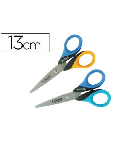 Tijera escolar maped sensoft 13 cm