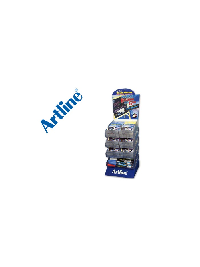 Rotulador artline pizarra verde negra epw-4 expositor de 48 unidades colores surtidos Rotulador artline pizarra verde negra epw-4 expositor de 48 unidades colores surtidos