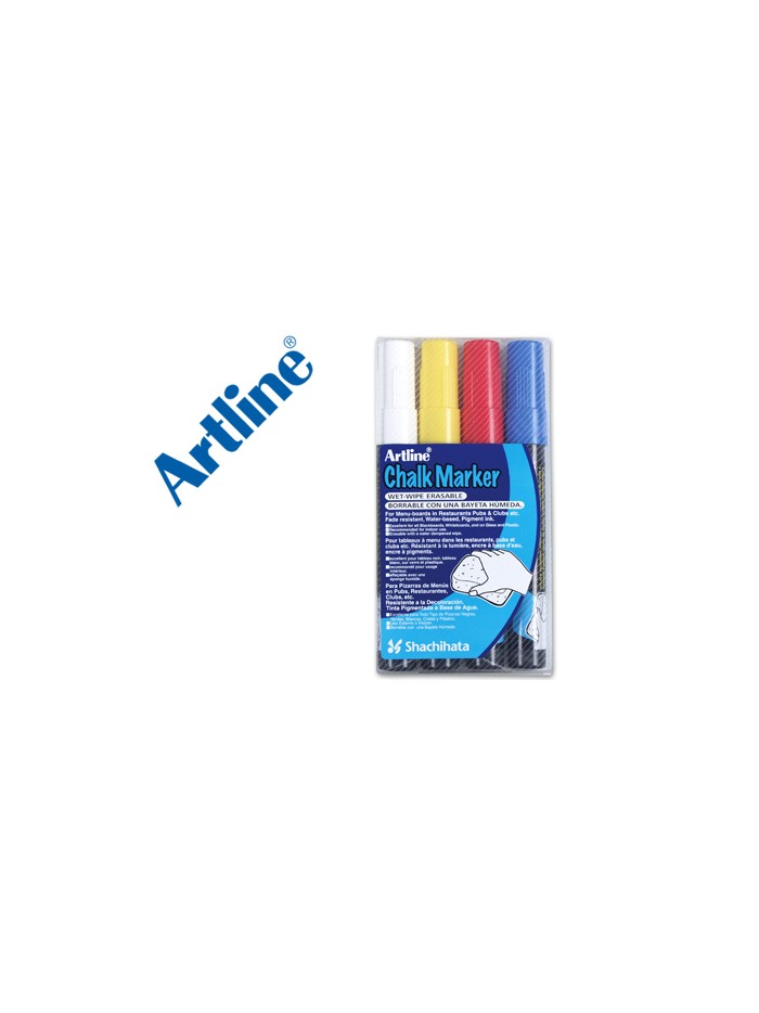 Rotulador artline pizarra verde negra epw-4-st bolsa de 4 unidades colores surtidos Rotulador artline pizarra verde negra epw-4-st bolsa de 4 unidades colores surtidos