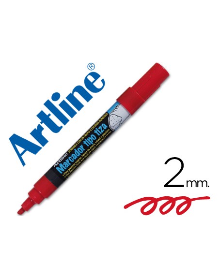 Rotulador artline pizarra verde negra epw-4-ro color rojo bolsa de 4 unidades